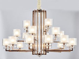 Подвесная люстра Newport 4412+6+3/C black nickel фото