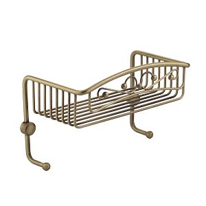 Решетка одинарная Migliore Complementi с двумя крючками L26xP15xH15 см, бронза 22027 фото