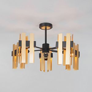 Люстра на штанге Eurosvet 70116/5 черный фото