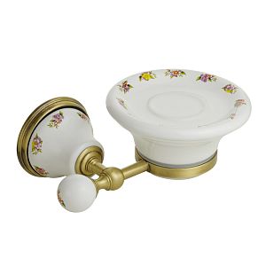 Mыльница Migliore Provance настенная, керамика с декором/бронза 17613 фото