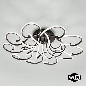 Накладная люстра Eurosvet 90236/10 чёрный кофе Smart фото