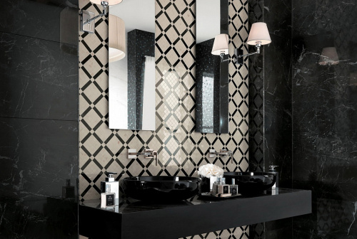 Керамогранит AD5E Marvel Noir St.Laurent 45x90 Lapp фото 2