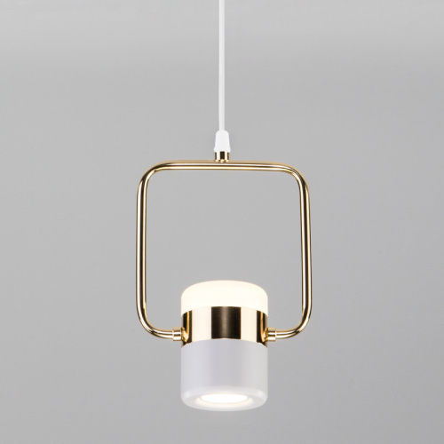 Подвесной светильник Eurosvet 50165/1 LED золото/белый