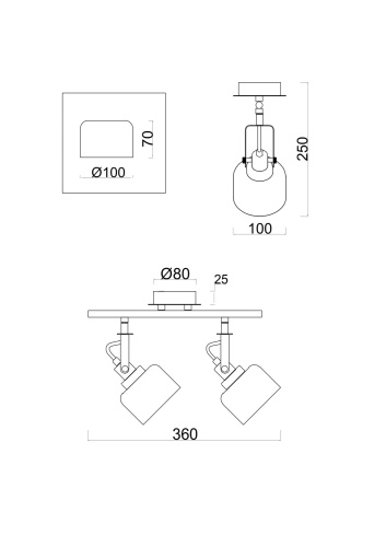 Спот Freya FR5042CW-02B фото 2