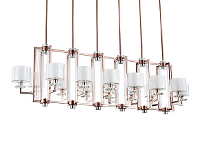 Люстра на штанге Newport 4408+6/S black nickel фото