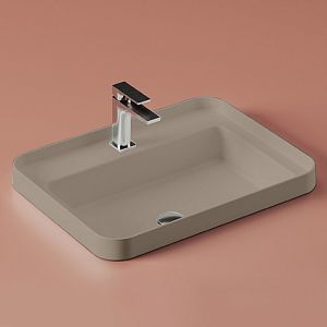 Artceram Fuori Scala Раковина 60х45 см, встраиваемая, с 1 отв,под смеситель,без перелива, цвет: matera фото