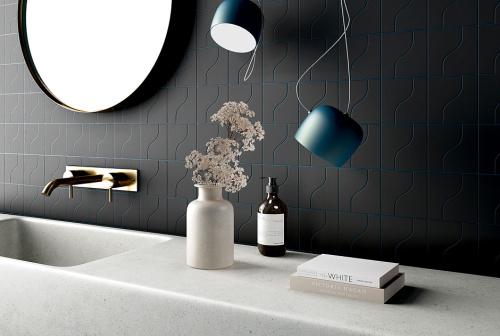 Плитка Equipe Curve 28861 Black Matt 8,3x12 фото 2