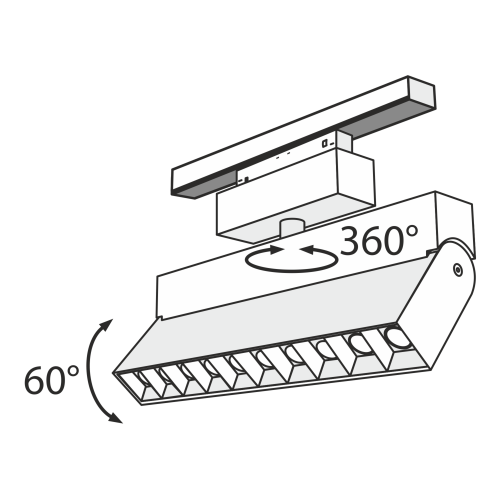 Трековый светильник Maytoni Technical TR015-2-20W4K-B фото 2