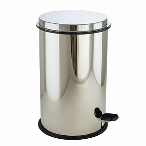 Ведро мусорное Migliore Complementi 11л, D26, H40 см, хром 21949 фото