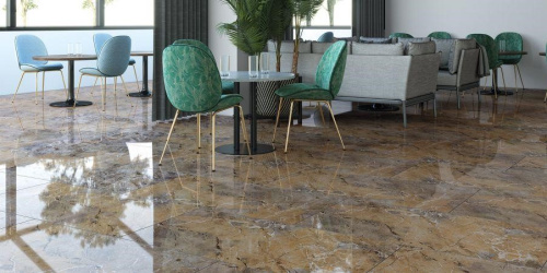Керамогранит Seranit Breccia Beige Blue Rectified Full Lappato 60х120 фото 2