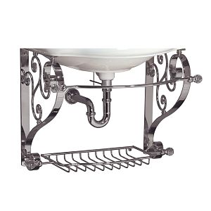 Консоль Migliore Bella подвесная 100 см витая с решеткой, хром 20711 фото