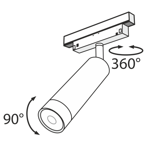 Трековый светильник Maytoni Technical TR019-2-7W3K-B фото 3