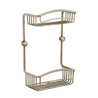 Решетка двойная Migliore Complementi L20xP10xH30 см, бронза 22026 фото