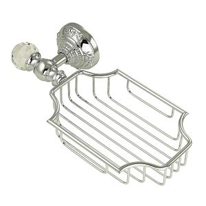 Решетка-корзинка Migliore Cristalia настенная, хром/Swarovski 16813 фото