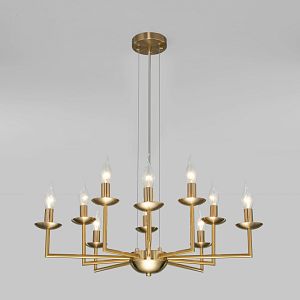 Подвесная люстра Eurosvet 60150/10 латунь фото