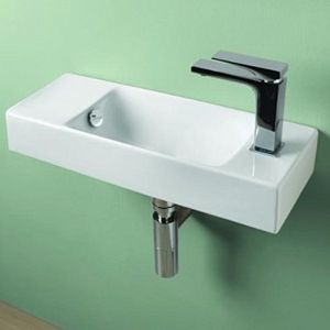 Artceram LAVAMANI BRICK Раковина 20х54 см, 1 отв,, со слив-переливом, цвет: белый фото