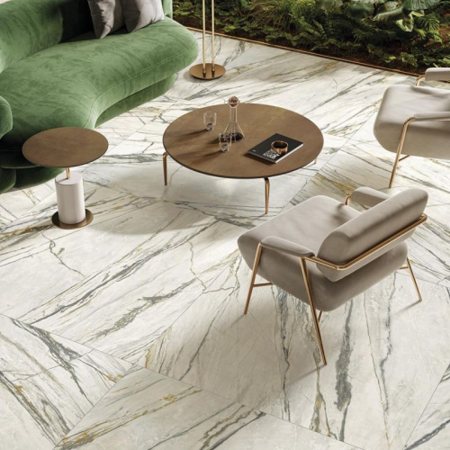 Керамогранит Flaviker Supreme Treasure 0008836 Calacatta Emerald Lux Ret 120х280 фото 2