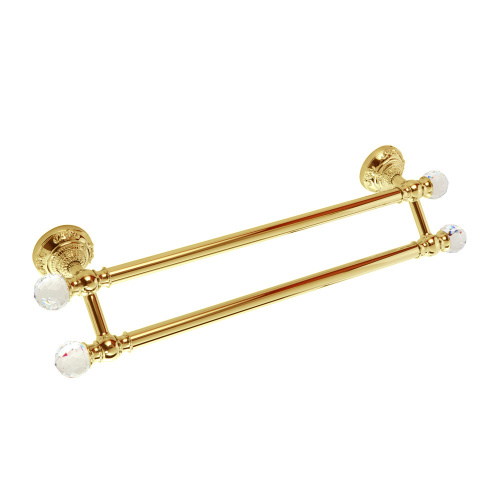 Полотенцедержатель Migliore Cristalia двойной L60 см, золото/Swarovski 16844