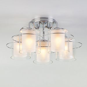 Люстра на штанге Eurosvet 30160/5 хром фото