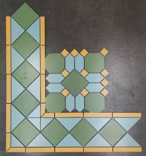 Плитка Metlaha Palazzo Злата (Угол) 199х199х185 фото 2