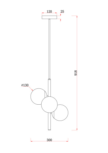 Подвесной светильник Freya FR5199PL-03BS фото 2