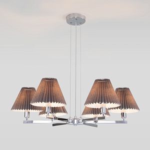 Подвесная люстра Eurosvet 60136/6 хром/графит фото