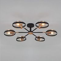 Люстра на штанге Eurosvet 70121/6 черный фото