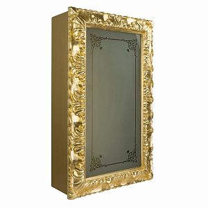 Витрина Migliore Bella подвесная, стеклянная дверь DX L58,5xh99xP25 см, стекло матвое с декором, золото 21253 фото