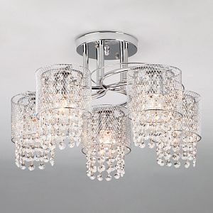 Люстра на штанге Eurosvet 30137/5 хром фото