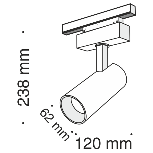 Трековый светильник Maytoni Technical TR019-2-15W3K-B фото 3