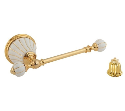 Бумагодержатель Migliore Olivia, керамика золото, золото 26259