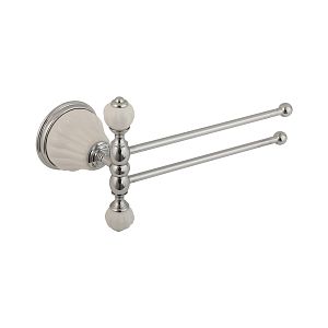 Полотенцедержатель Migliore Olivia двойной поворотный L20 cм, керамика белая, хром 17497 фото