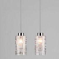 Подвесной светильник Eurosvet 50002/2 хром фото