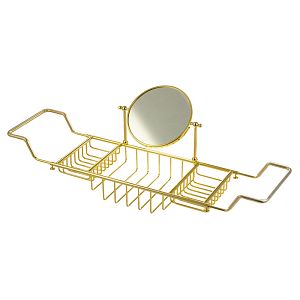 Полка-решетка Migliore Complementi на ванну с оптическим зеркалом, золото 22009 фото