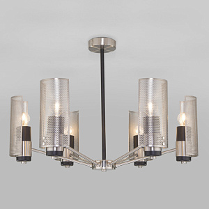 Люстра на штанге Eurosvet 70139/6 никель фото