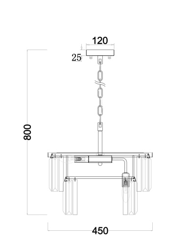 Люстра Freya FR11001PL-08G фото 4