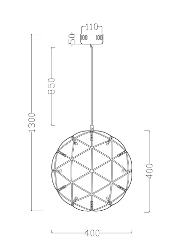 Подвесной светильник Freya FR5099PL-L21CH фото 3