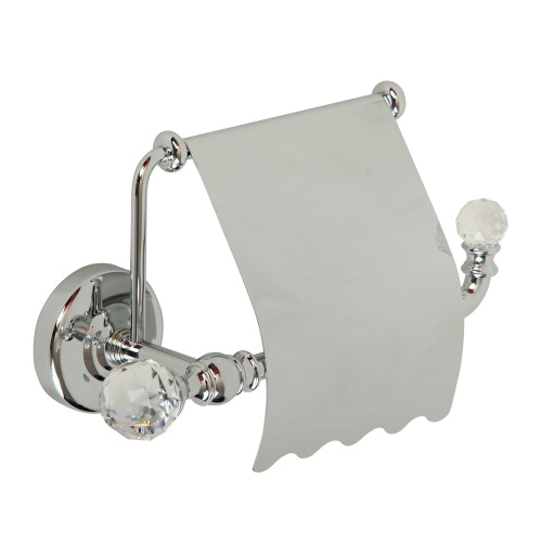 Бумагодержатель Migliore Amerida закрытый (с крышкой), хром/Swarovski 16576