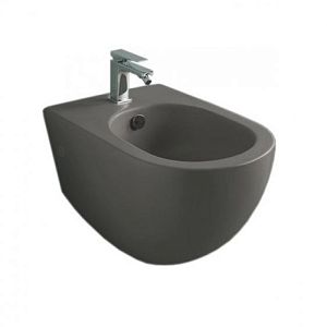 Artceram FILE 2,0 Биде подвесное 36х52см,, 1 отв,, с креплениями, цвет: черный матовый фото