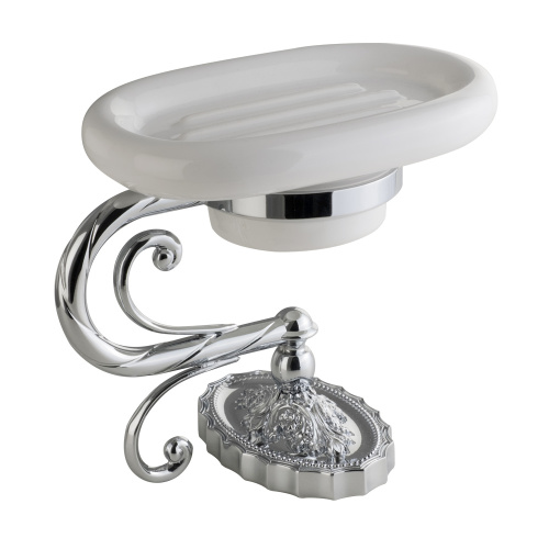 Мыльница Migliore Edera настольная, керамика/хром 16920