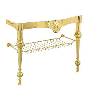 Консоль Migliore Bella напольная 100 см с решеткой, золото 20717 фото