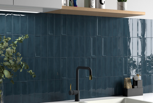 Керамическая плитка Equipe Island 31203 Frame Slate Blue 6,5х20 фото 2