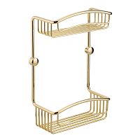 Решетка двойная Migliore Complementi L20xP10xH30 см, золото 22050 фото