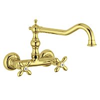 Смеситель для кухни Migliore Princeton Plus настенный, золото 18278 фото