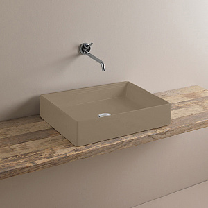 Artceram Scalino Раковина 55х38см,, накладная, без отв,, без слив перелива, цвет: "цемент"cochiba фото