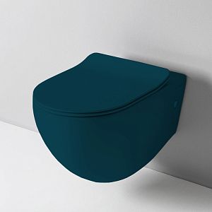 Artceram FILE 2,0 Унитаз подвесной Rimless 36x52 см, цвет: petrolio фото