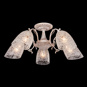 Люстра на штанге Eurosvet 22010/5 белый с золотом фото