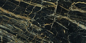 QUA Granite Black Golden 120x60 черный полированная фото