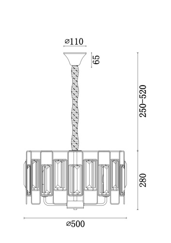 Люстра Freya FR5045PL-05G фото 2