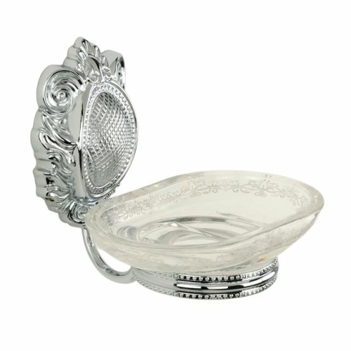 Мыльница Migliore Cleopatra настенная, стекло прозрачное/хром 16651